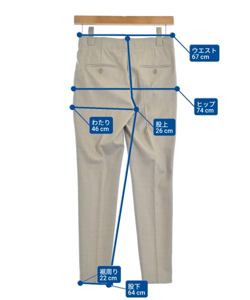 Theory（セオリー）スラックス ベージュ サイズ:XX0(XXS位) レディース/2200634169076