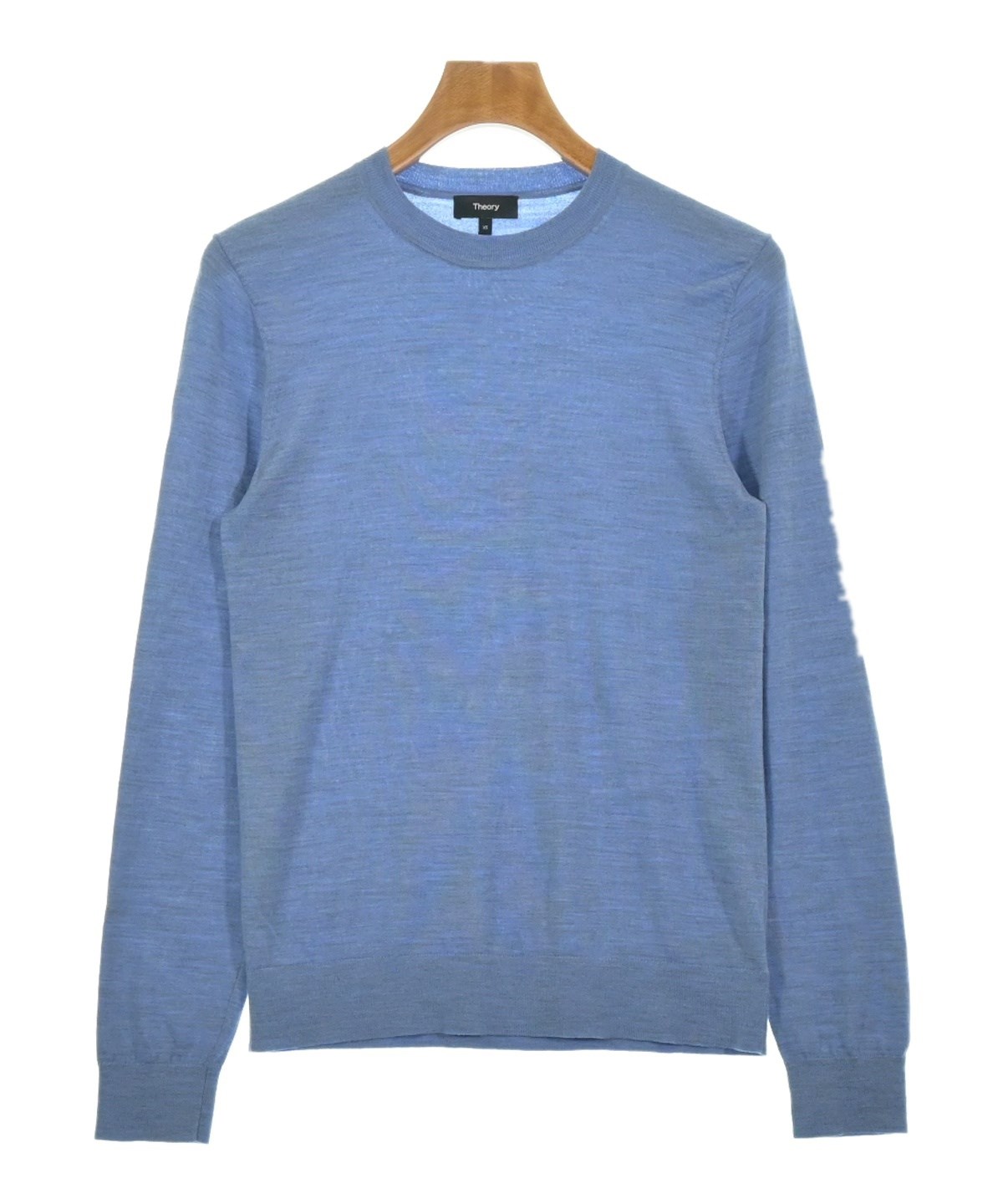 未使用に近い　メンズ　theoryセオリー　長袖リブウールニット　M Theory（セオリー）ニット・セーター 黒 サイズ:XS メンズ