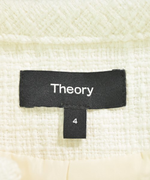 Theory（セオリー）ノーカラージャケット 白 サイズ:4(L位) レディース/2200608658025