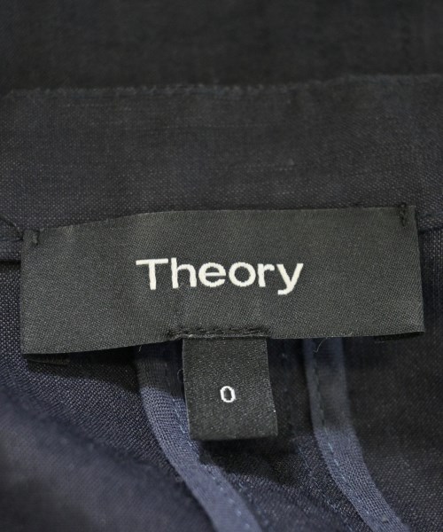 Theory（セオリー）ノーカラージャケット 紺 サイズ:0(S位) レディース/2200611364036
