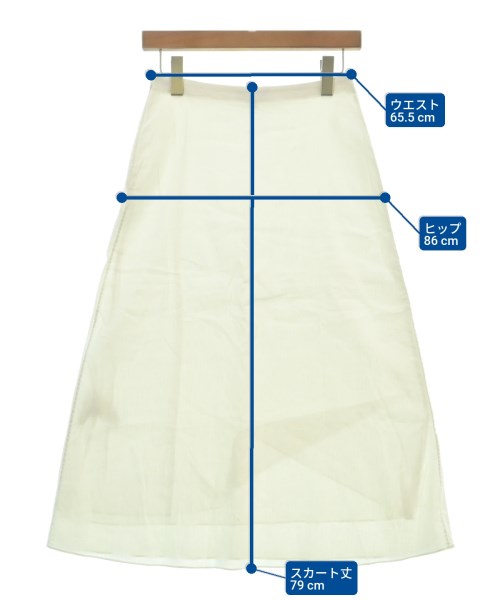 Theory（セオリー）ロング・マキシ丈スカート 白 サイズ:00(XS位) レディース/2200620470087