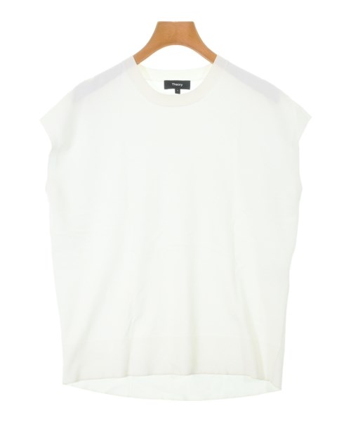 Theory(セオリー)ベスト/ノースリーブ 白 サイズ:S/2200670619092