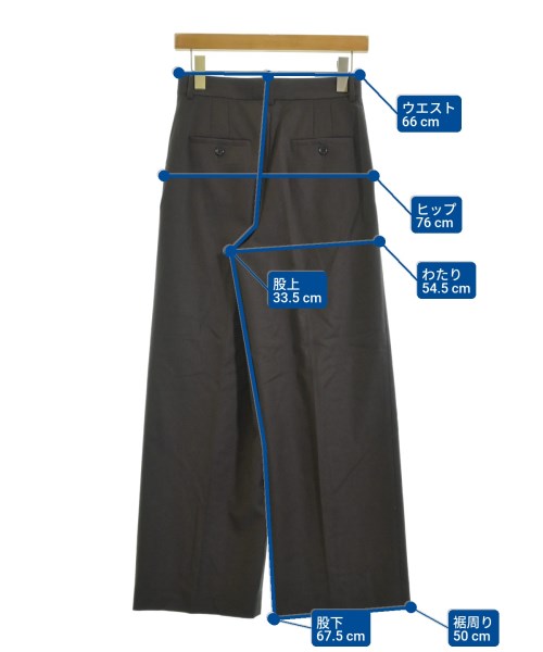 Theory（セオリー）スラックス 茶 サイズ:XXO(XXS位) レディース/2200671800024