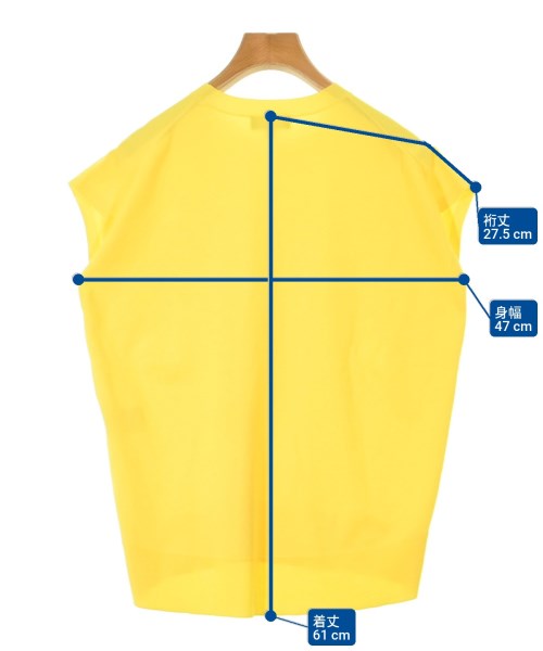 Theory（セオリー）ベスト/ノースリーブ 黄 サイズ:S レディース/2200670084043