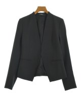 Theory（セオリー）ノーカラージャケット 紺 サイズ:0(S位) レディース/2200670084081