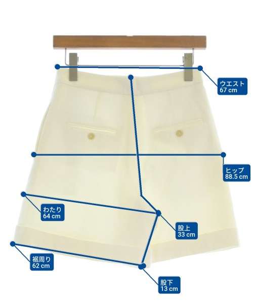 Theory（セオリー）ショートパンツ 白 サイズ:2(M位) レディース/2200675715058