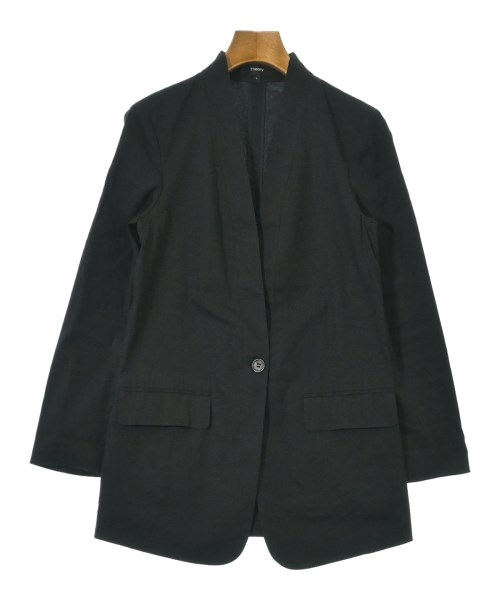 Theory(セオリー)ノーカラージャケット 黒 サイズ:0(S位)/2200677445014