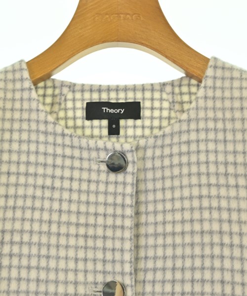 Theory（セオリー）ノーカラージャケット 白 サイズ:0(S位) レディース/2200674065031