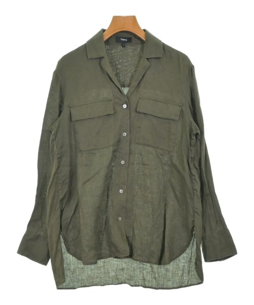 Theory(セオリー)カジュアルシャツ 緑 サイズ:S/2200680191076