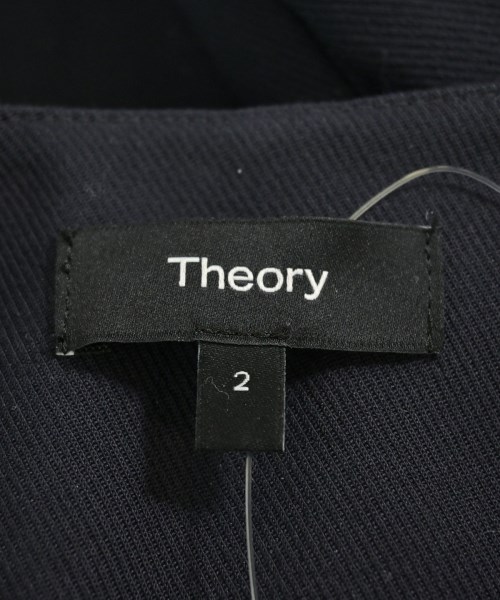 Theory（セオリー）ノーカラージャケット 紺 サイズ:2(M位) レディース/2200689238154