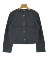 Theory（セオリー）ノーカラージャケット 紺 サイズ:2(M位) レディース/2200689238154