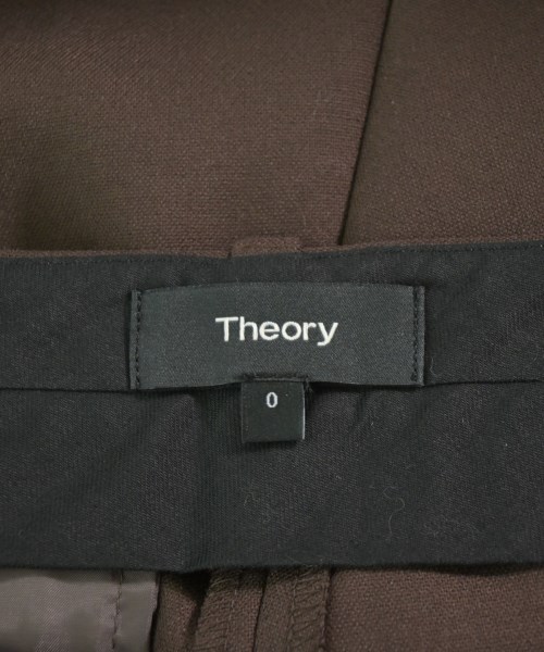 Theory（セオリー）スラックス 茶 サイズ:0(S位) レディース/2200690340242