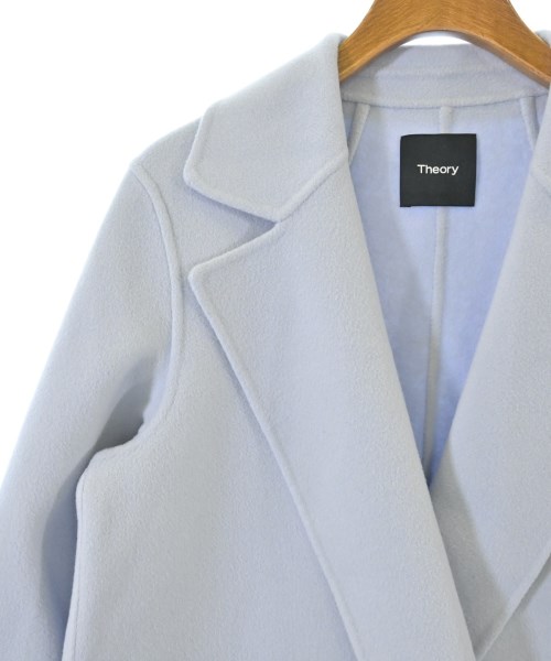 Theory（セオリー）チェスターコート 青 サイズ:S レディース/2200646755014