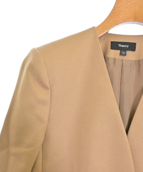 Theory（セオリー）ノーカラージャケット ベージュ サイズ:00(XS位) レディース/2200648618041