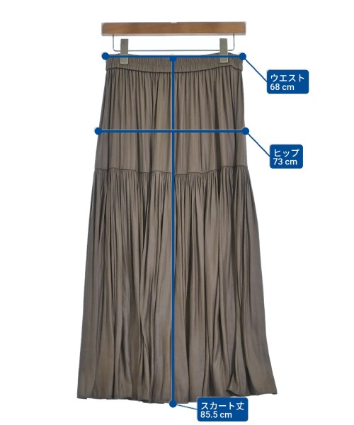 Theory（セオリー）ロング・マキシ丈スカート 茶 サイズ:S レディース/2200655815259