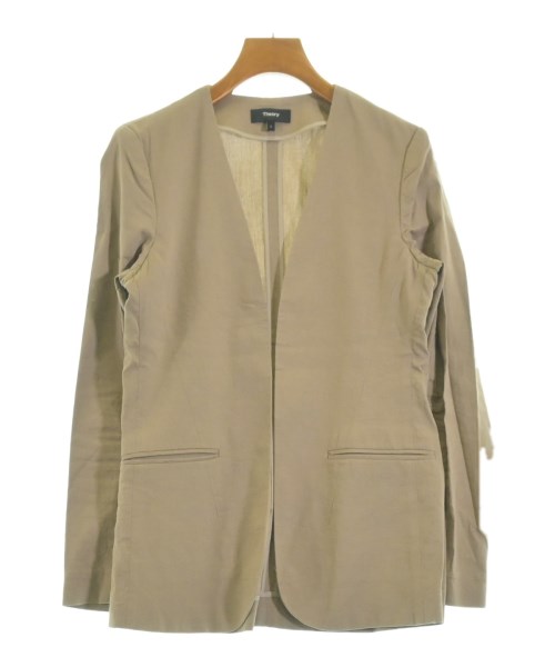 Theory（セオリー）ノーカラージャケット ベージュ サイズ:2(M位) レディース/2200652978025