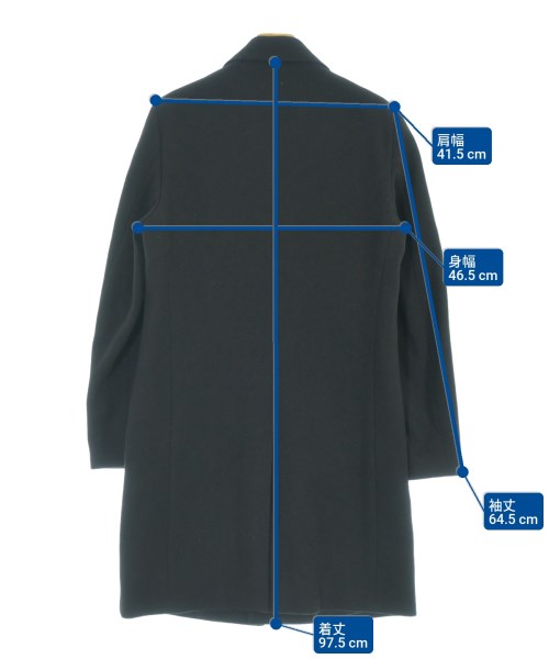 Theory（セオリー）チェスターコート 黒 サイズ:XS レディース/2200655004011