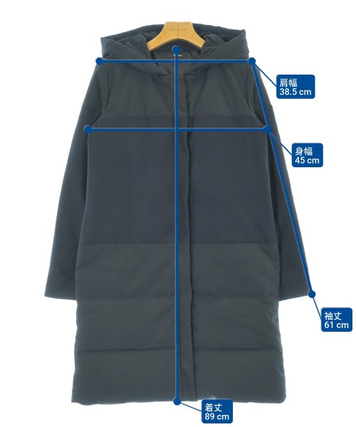 Theory（セオリー）ダウンコート 紺 サイズ:P(XS位) レディース/2200654995037