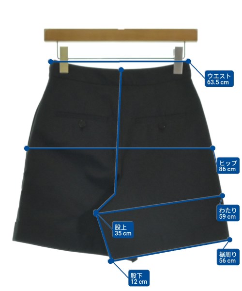 Theory（セオリー）ショートパンツ 黒 サイズ:0(S位) レディース/2200656388066