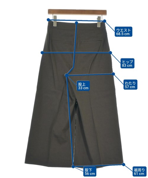 Theory（セオリー）スラックス 茶 サイズ:0(S位) レディース/2200658976070