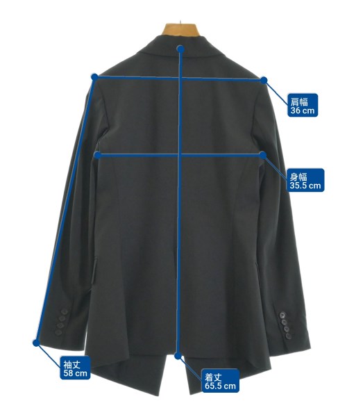 Theory（セオリー）テーラードジャケット 黒 サイズ:0(S位) レディース/2200659527073