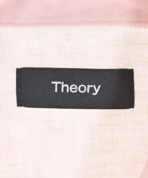 Theory（セオリー）カジュアルシャツ ピンク サイズ:S メンズ/2200709731078