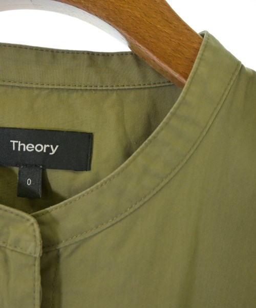 Theory（セオリー）シャツワンピース カーキ サイズ:0(S位) レディース/2200707993065