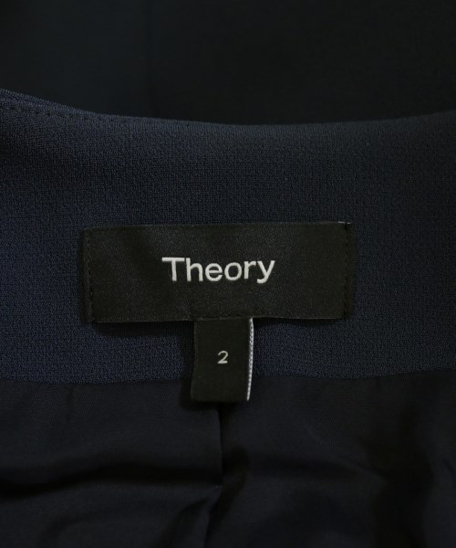 Theory（セオリー）ノーカラージャケット 紺 サイズ:2(M位) レディース/2200714294018