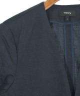 Theory（セオリー）ノーカラージャケット 紺 サイズ:2(M位) レディース/2200636577060