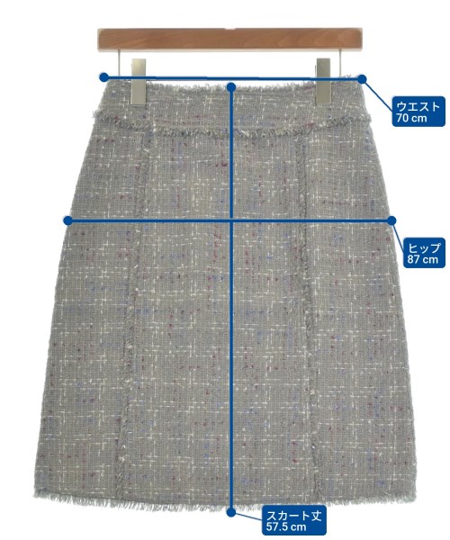 Theory（セオリー）ひざ丈スカート グレー サイズ:0(S位) レディース/2200648048022