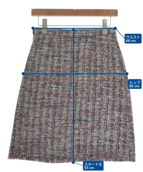 Theory（セオリー）ひざ丈スカート 赤 サイズ:0(S位) レディース/2200648048039