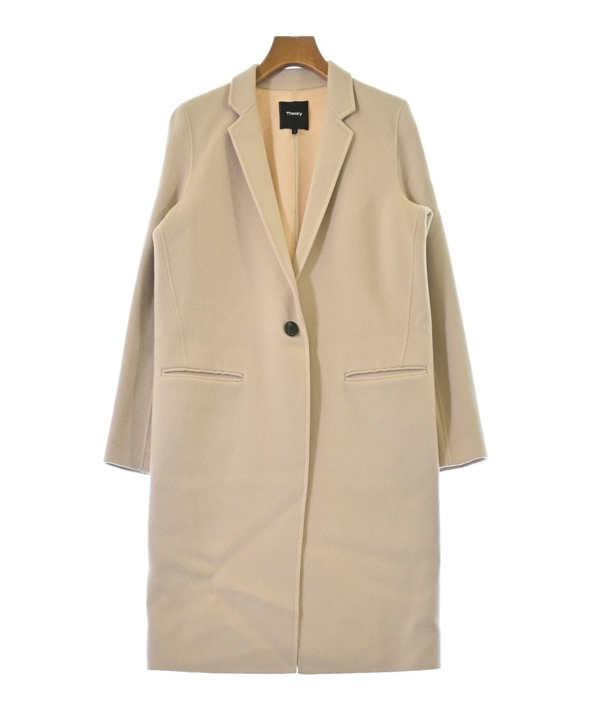 Theory（セオリー）チェスターコート ピンク サイズ:S レディース