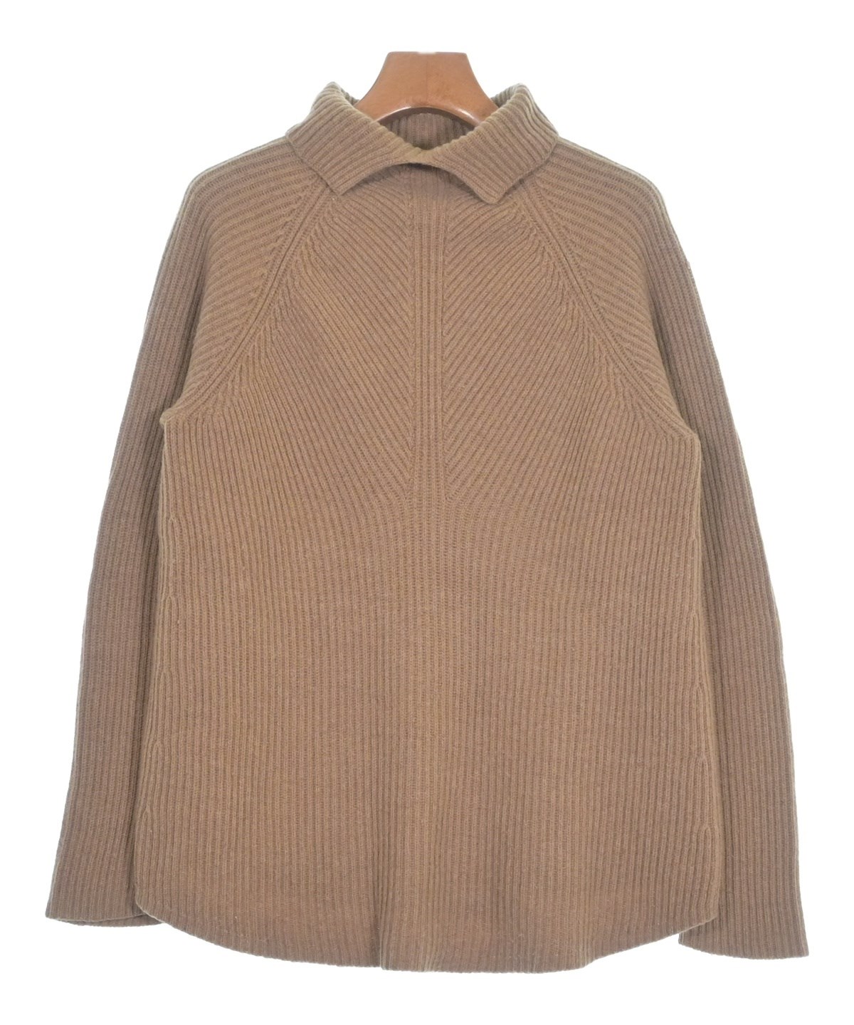 美品♪Theory セオリー ウールケーブル柄ニット S ブラウン茶 ハイネック 中古・古着通販】theory (セオリー) クルーネックニット ブラウン