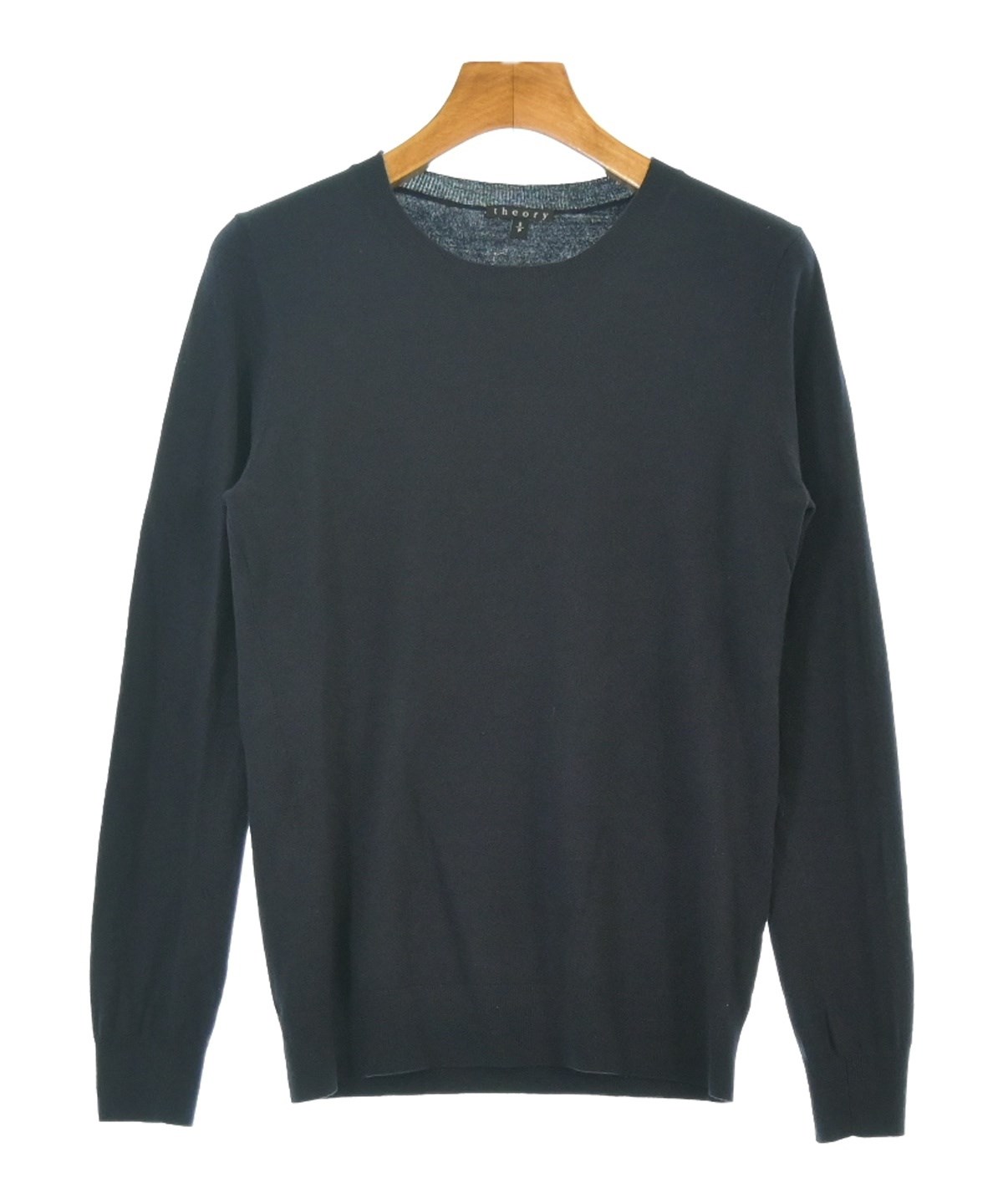 【美品】Theory 24AW ステッチ プルオーバー セーター / Pサイズ Theory（セオリー）ニット・セーター 紺 サイズ:S レディース