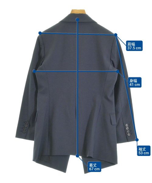 Theory（セオリー）テーラードジャケット 紺 サイズ:2(M位) レディース/2200642621030