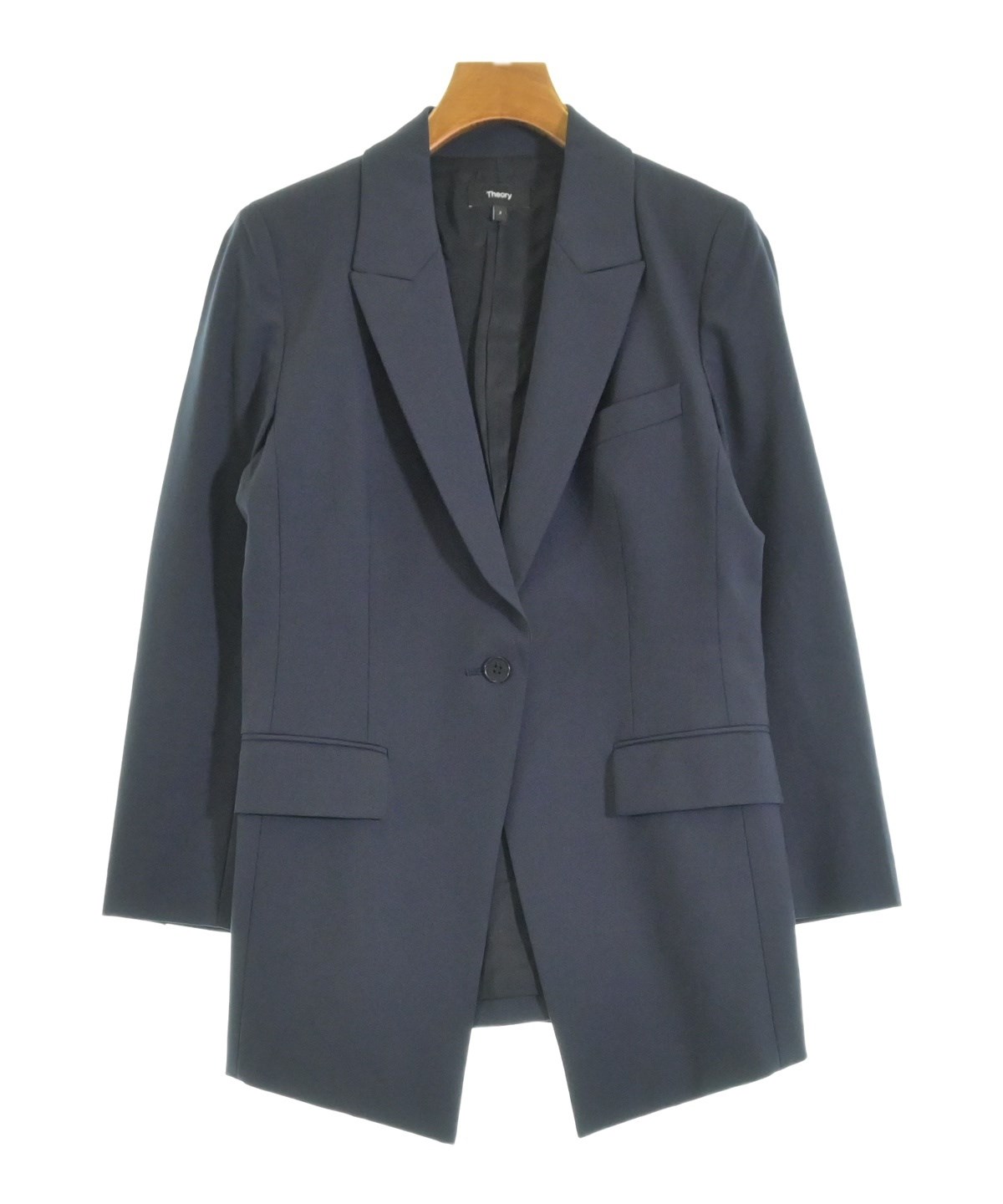 Theory（セオリー）テーラードジャケット 紺 サイズ:2(M位) レディース