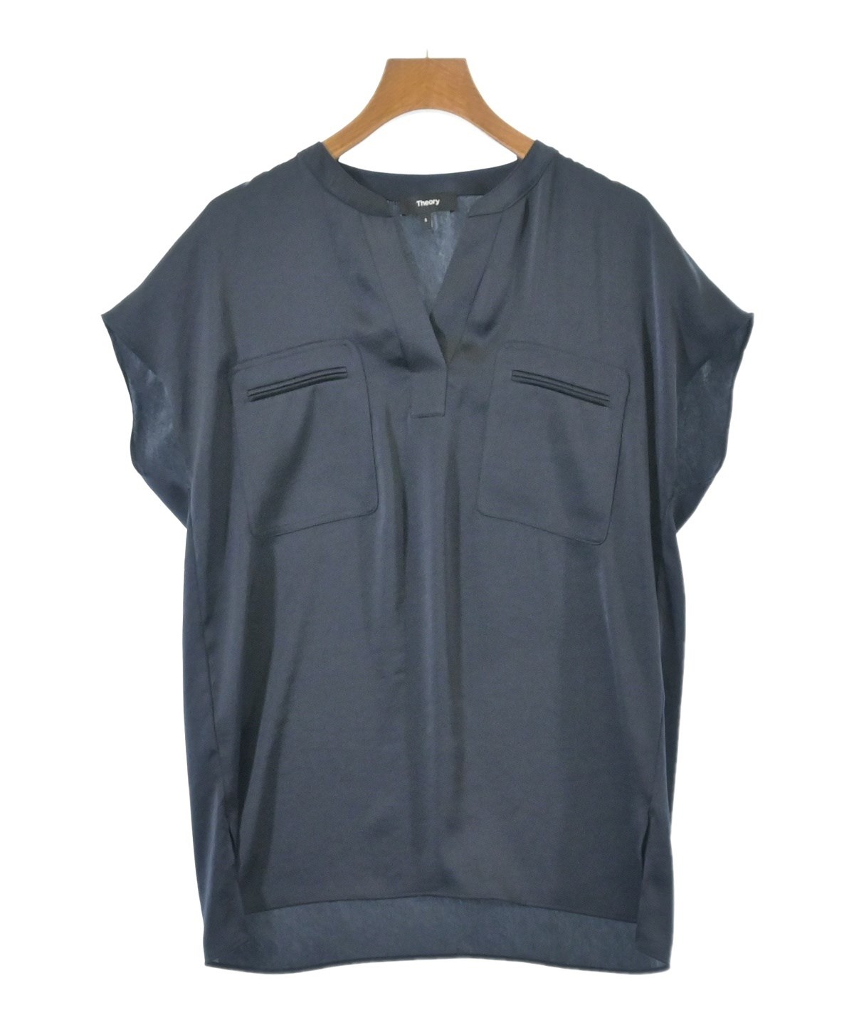 Theory（セオリー）ブラウス 紺 サイズ:S レディース/2200647620052