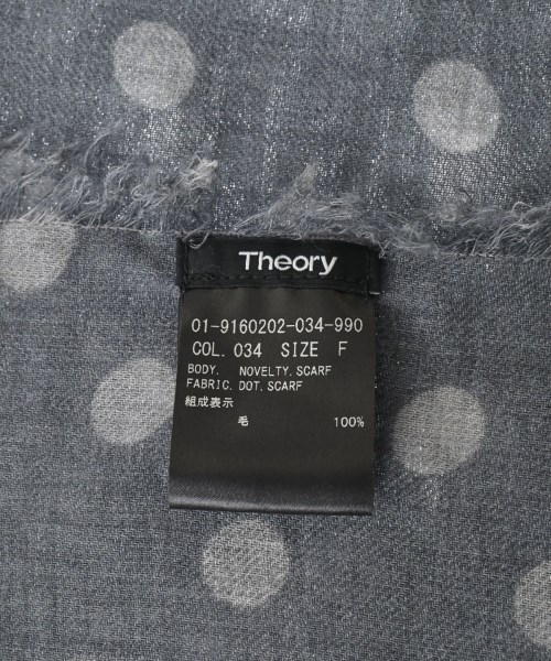 Theory（セオリー）ストール グレー サイズ:F レディース/2200652848083