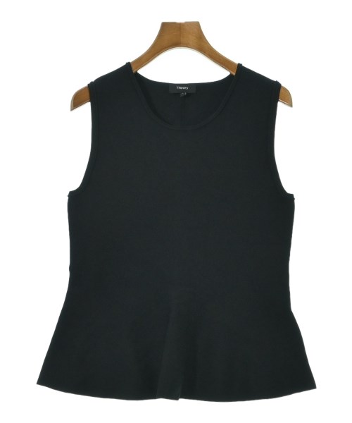 Theory(セオリー)ベスト/ノースリーブ 黒 サイズ:S/2200660013060