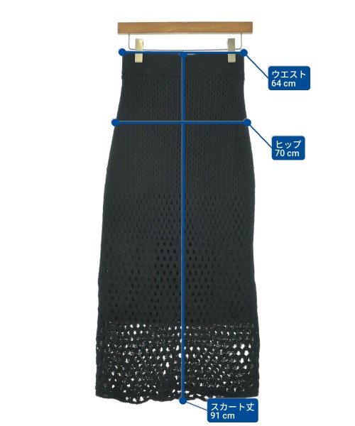 Theory（セオリー）ロング・マキシ丈スカート 黒 サイズ:38(M位) レディース/2200662104063