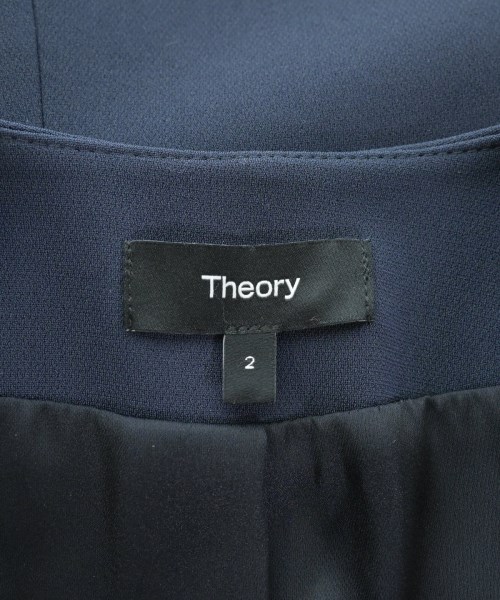 Theory（セオリー）ノーカラージャケット 紺 サイズ:2(M位) レディース/2200660569017