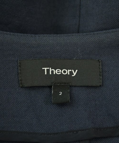 Theory（セオリー）ノーカラージャケット 紺 サイズ:2(M位) レディース/2200662484028