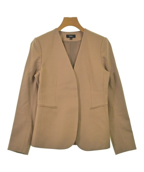 Theory(セオリー)ノーカラージャケット ベージュ サイズ:2(M位)/2200662484080
