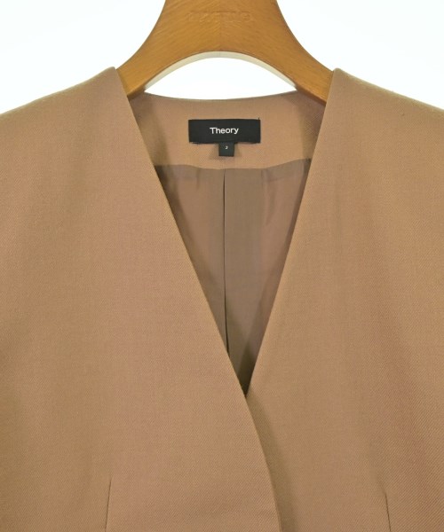 Theory（セオリー）ノーカラージャケット ベージュ サイズ:2(M位) レディース/2200662484080