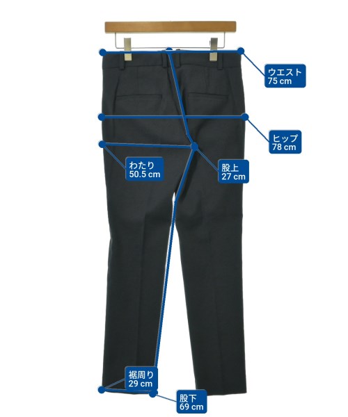 Theory（セオリー）スラックス 紺 サイズ:2(M位) レディース/2200669180053