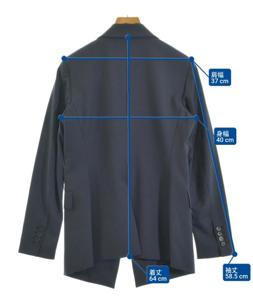 Theory（セオリー）テーラードジャケット 紺 サイズ:2(M位) レディース/2200669512014