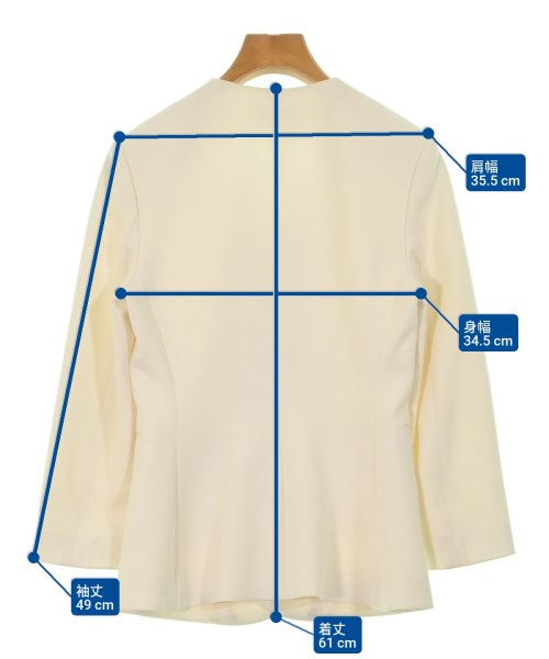 Theory（セオリー）テーラードジャケット 白 サイズ:0(S位) レディース/2200672092039