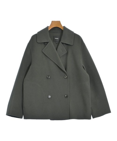 Theory(セオリー)ピーコート 緑 サイズ:M/2200668478014
