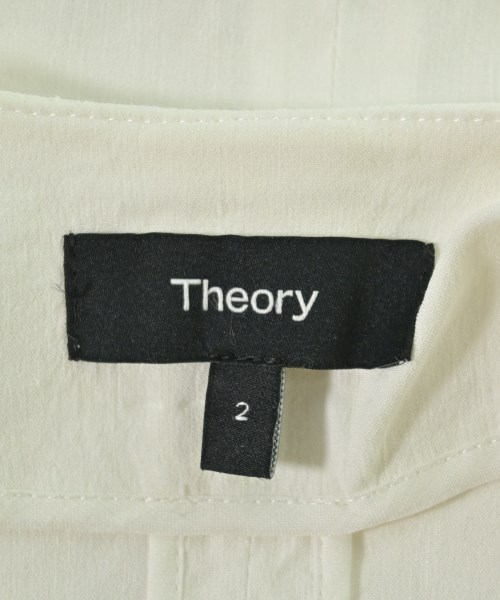Theory（セオリー）ノーカラージャケット 白 サイズ:2(M位) レディース/2200714740034