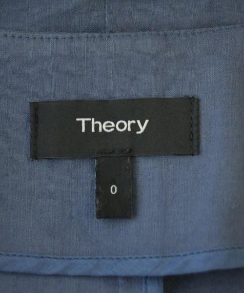 Theory（セオリー）ノーカラージャケット 青 サイズ:0(S位) レディース/2200679171034